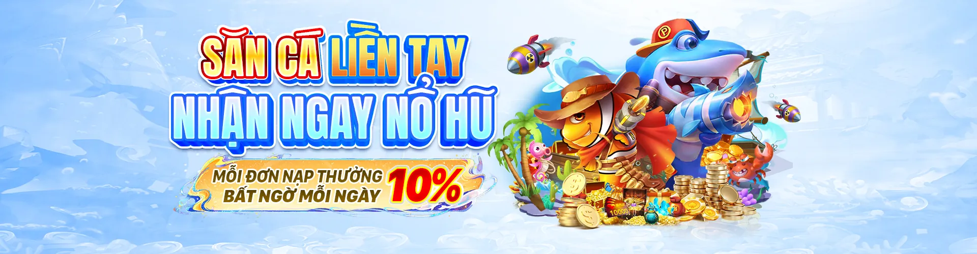 Hình ảnh đại dương rực rỡ với các loài cá và sinh vật biển, thể hiện sự hấp dẫn của game bắn cá tại 123b.